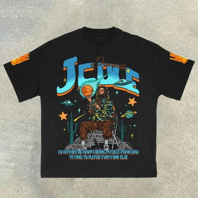 Mens T-Shirts T Shirts Summer Basketball T-Shirt Sports Style Short Sleeve Cotton Print Loose And Womens Street Hip Hop Clothing Tops Otd0Q