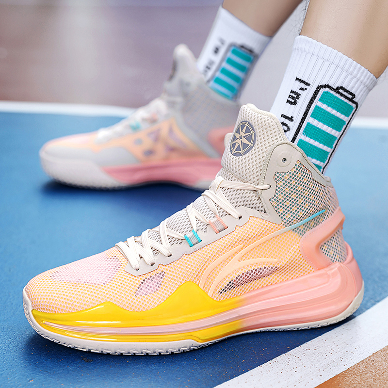 New anti-slip grip slow epicenter to help sports shoes students breathable net surface professional combat basketball shoes