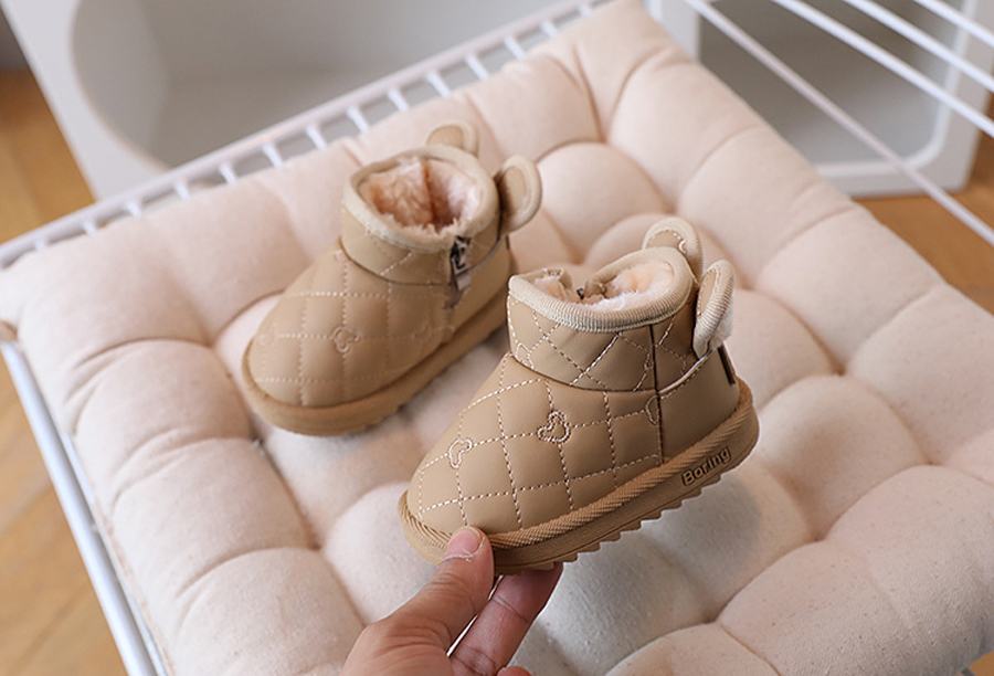 Baby Girls Boys Cute Rabbit Cartoon Snow Boots Children Thick Plush Winter Cotton Shoes Cutefeet Kids Outdoor Boots Waterproof Infant Casual Shoes Siz