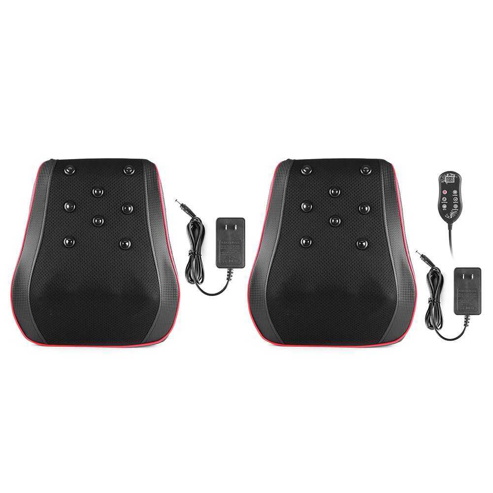 Cervical massage pillow with hot waist support pillow style neck massager shoulder back waist massage pad W240819