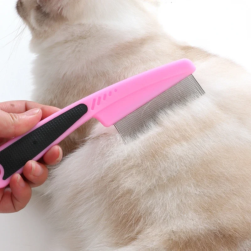 Stainless Steel Needle Grooming Louse Remove Lice Close-Tooth Grate Comb Pet Animal Care Comb Removal Flea Comb for Cat Dog