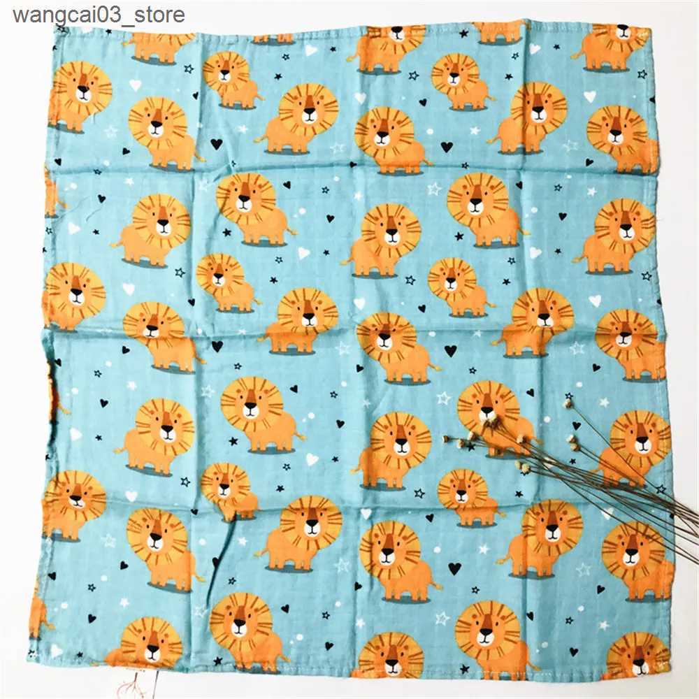 Blankets Swaddling 60*60cm Newborn Organic Cotton Bamboo Baby Blanket Muslin Swaddle Wrap Feeding Burpy Towel Scraf Bibs Muslin Big Diaper L240910
