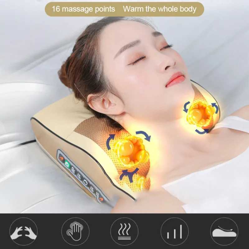 Cervical spine massager body pillow neck massager head heating massage cart and Lomba pillow W240819