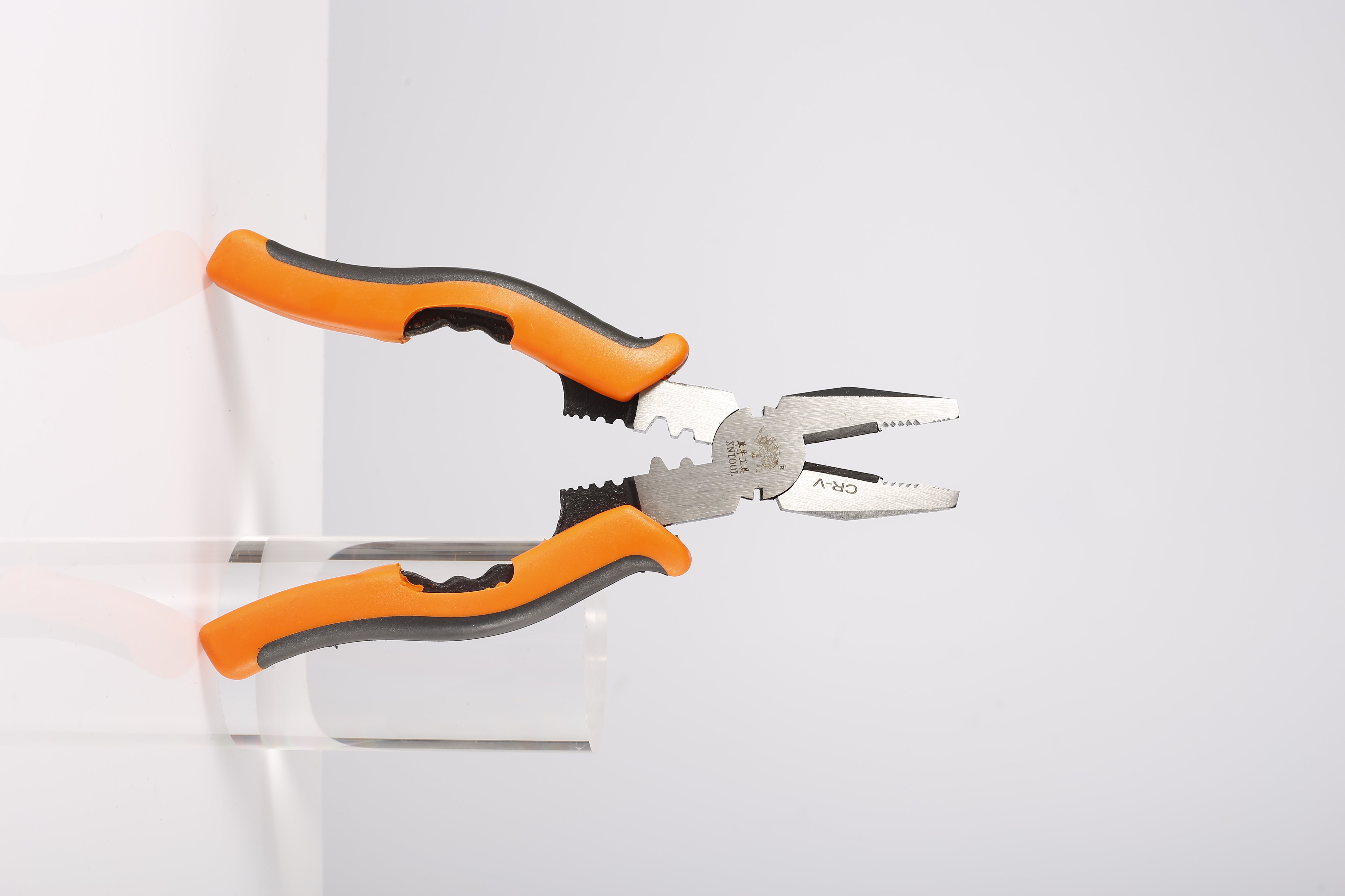 Multi functional 8-inch wire pliers with slanted mouth