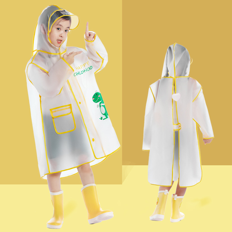 Children's raincoats effectively block rainwater and protect every inch of their skin