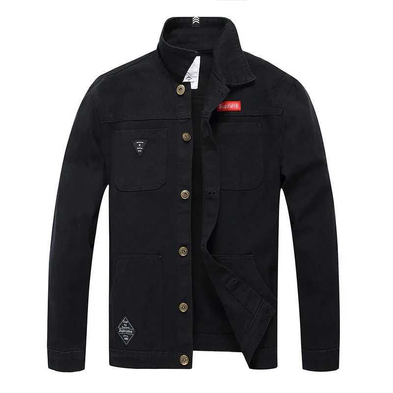 QNPQYX new mens camouflage denim jacket ultra-thin fit camouflage denim jacket mens truck jacket size S-3XL down jacket W241011