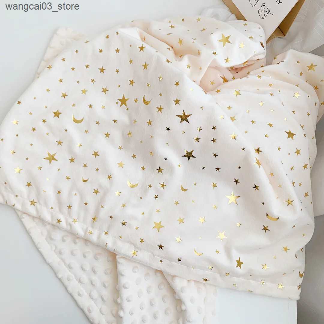 Blankets Swaddling Name Personalised Bubbled Fleece Baby Blanket DIY Custom Toddler Crib Bed Stroller Swaddle For Newborn Birthday Gift Kid Present L2