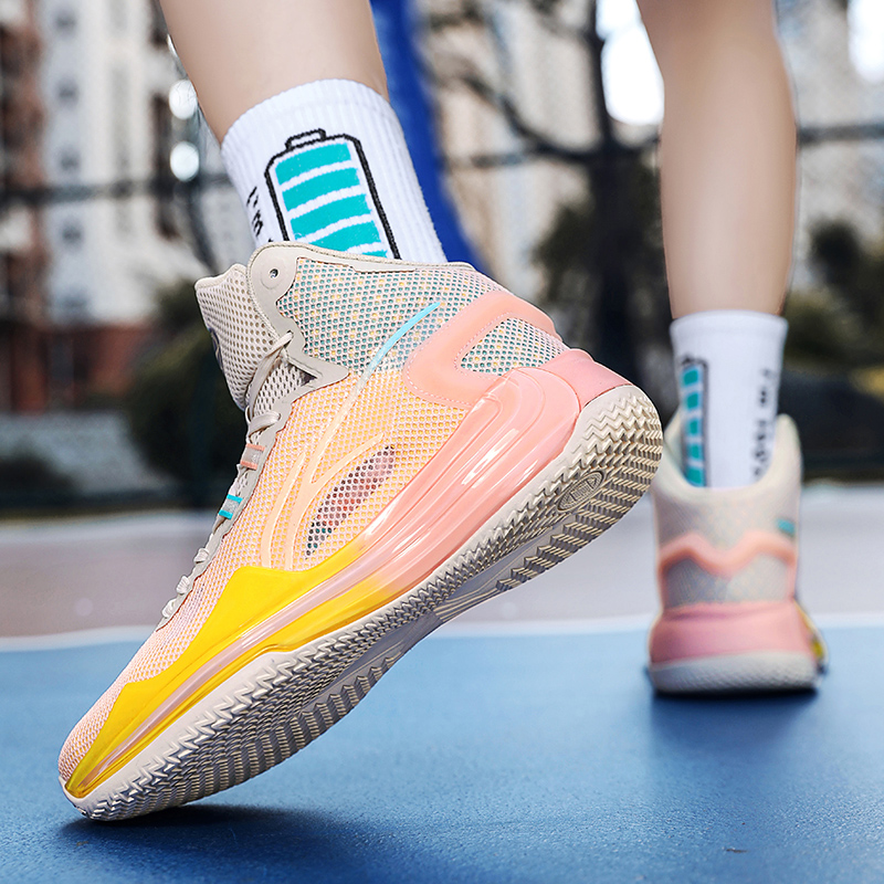 New anti-slip grip slow epicenter to help sports shoes students breathable net surface professional combat basketball shoes