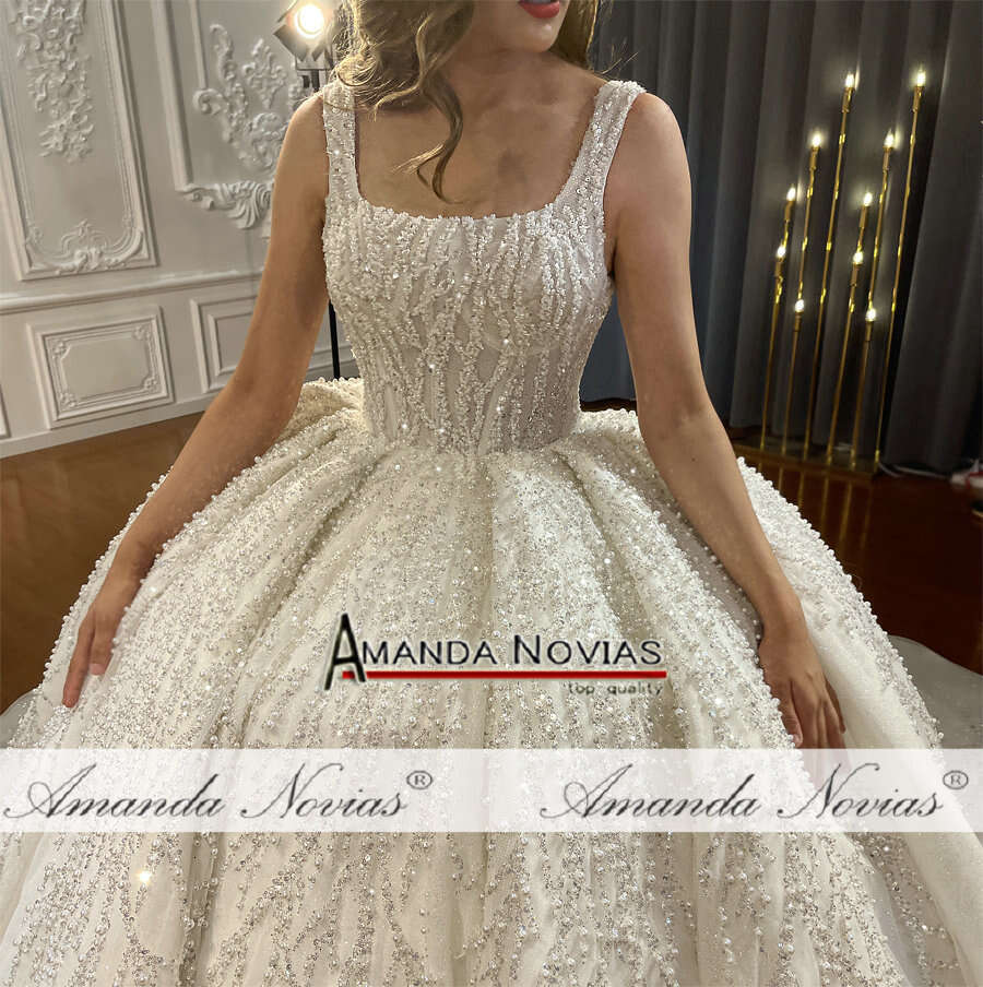 Straps Wedding Dress New Design 2024