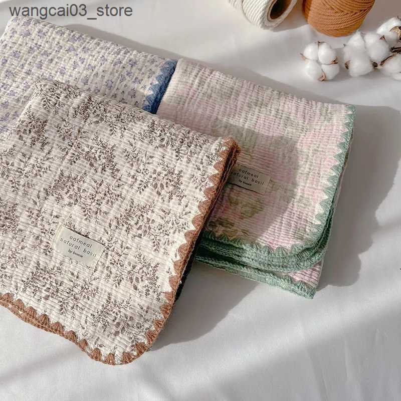 Blankets Swaddling Cotton Printing Baby Blanket Anti-shock Breathable Newborn Hooded Swaddle Wrap Cartoon Envelope Sleep Sacks Bedding Blanket L240910