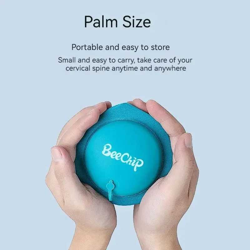 Knitted cotton thin ceramic protective pillow ceramic and neck massager neck and shoulder relaxing memory foam pillow W240819