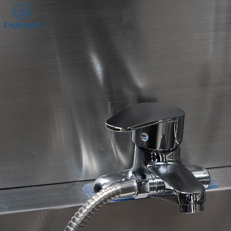 Manufacturer high quality stainless steel non slip footwear Pet SPA Shower Electric lifting pet grooming tub With lifting door