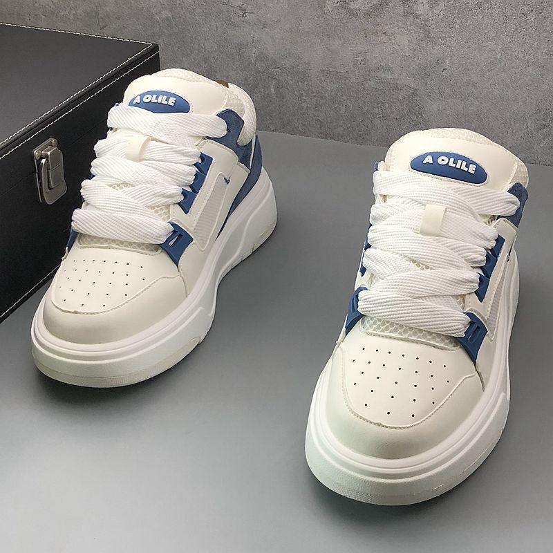 2025 Casual Shoes For Men Sports Shoes Platform Sneaker Leather Breathable Outdoor Activities Walking Shoes