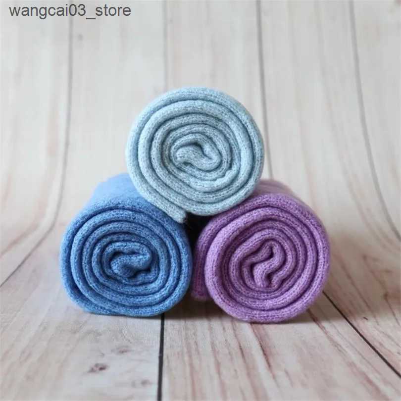 Blankets Swaddling Jersey Stretch Wraps Photography Props Newborn Stretch Knit Wraps Baby Swaddle Blanket Photo Props L240910