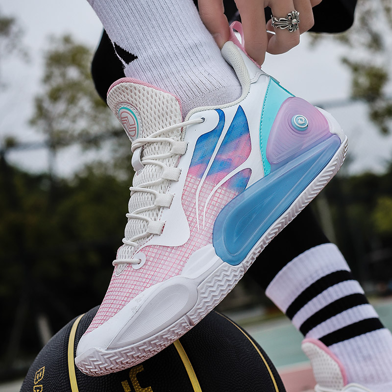 New men's actual combat shock-absorbing rebound actual combat basketball shoes Blitz 9 breathable fashion couple street shoes