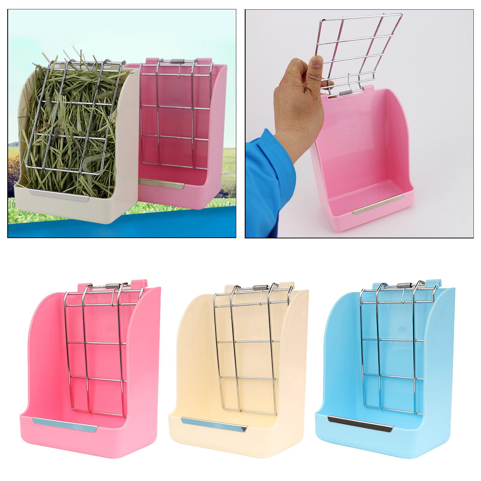 Small Animal Hanging Hay Rack Holder Food Dispenser Rabbits Feeding Feeder Stand Chinchilla Herbivore Guinea Pig Hamsters