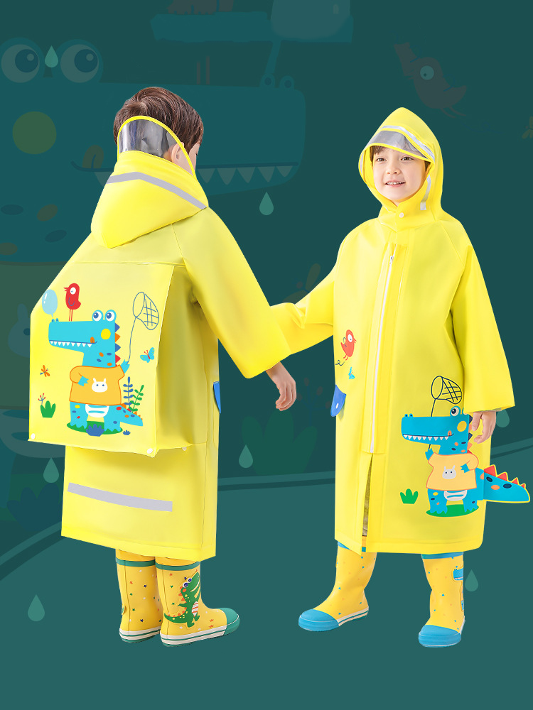 Environmentally friendly material children's raincoat with hat protecting baby's health and growth