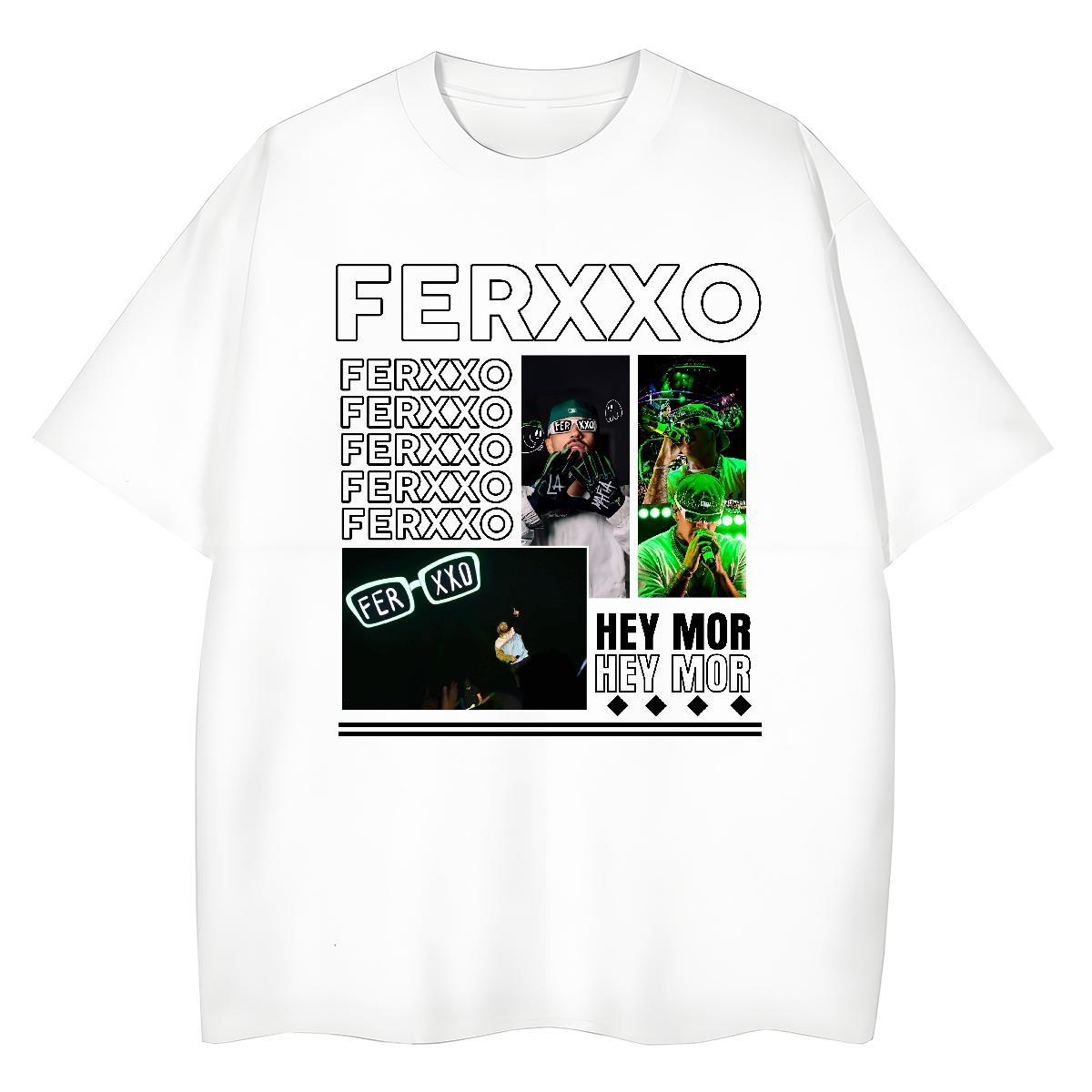 Fashion New T-Shirts 230g Cotton Short Sleeve O-Neck Hip Hop FERXXO Women Tshirts Unisex Custom Printing Clothings