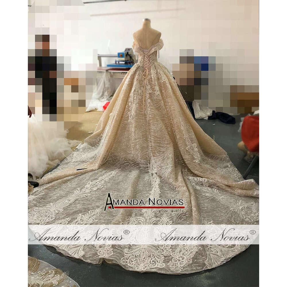 New Wedding Dress With Off The Shoulder Straps Robe De Soiree