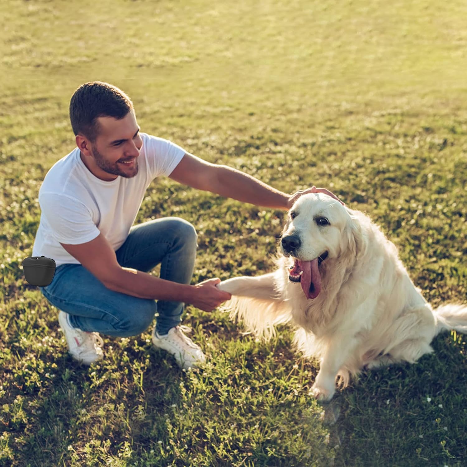 Portable Dog Treat Bag Pet Silicone Dog Training Waist Bag Outdoor Feeder Puppy Snack Pouch Food Reward Storage Bag Pet Supplies