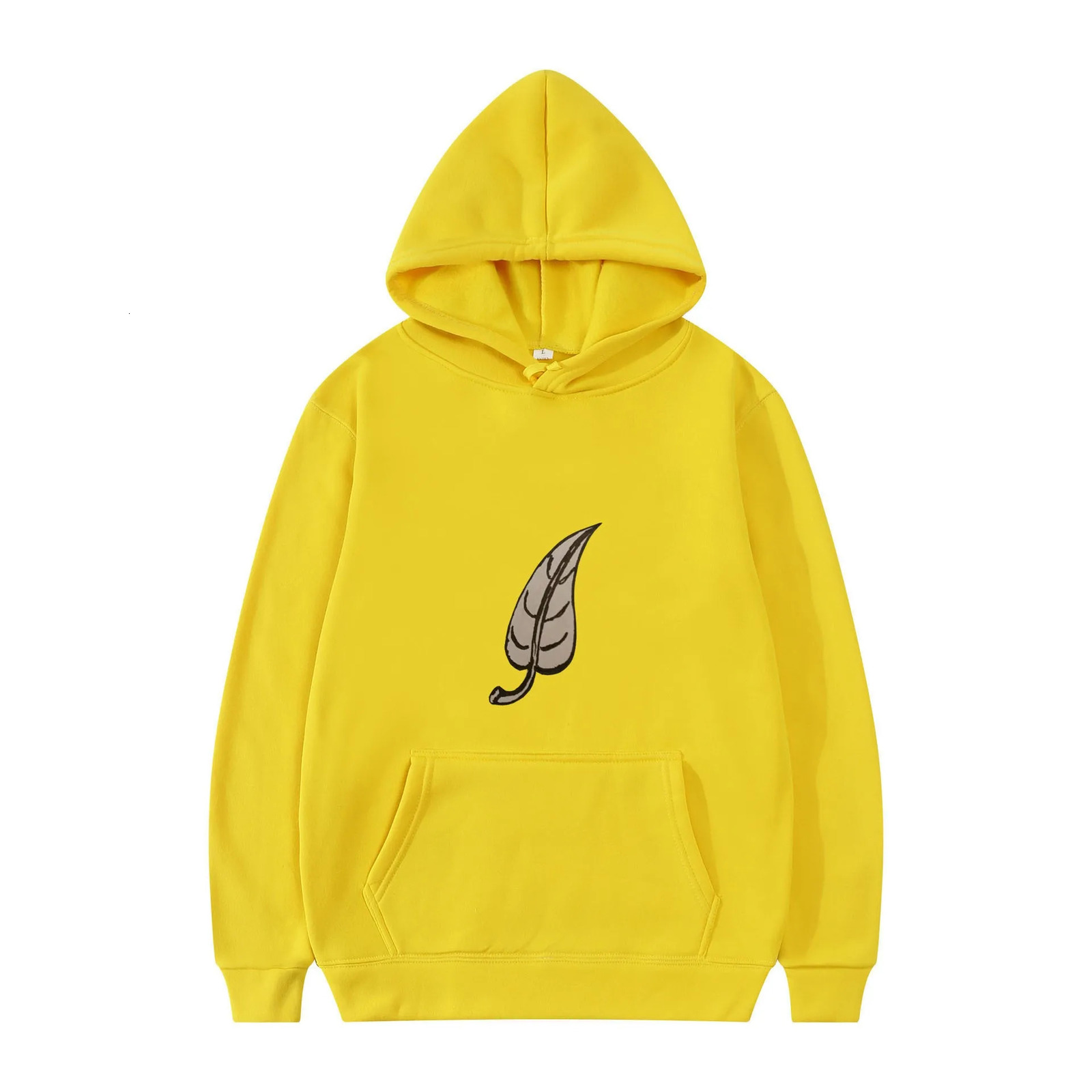 European and American fashion trends men women solid color hooded sweatshirt oversized autumn winter plus velvet casu 241011