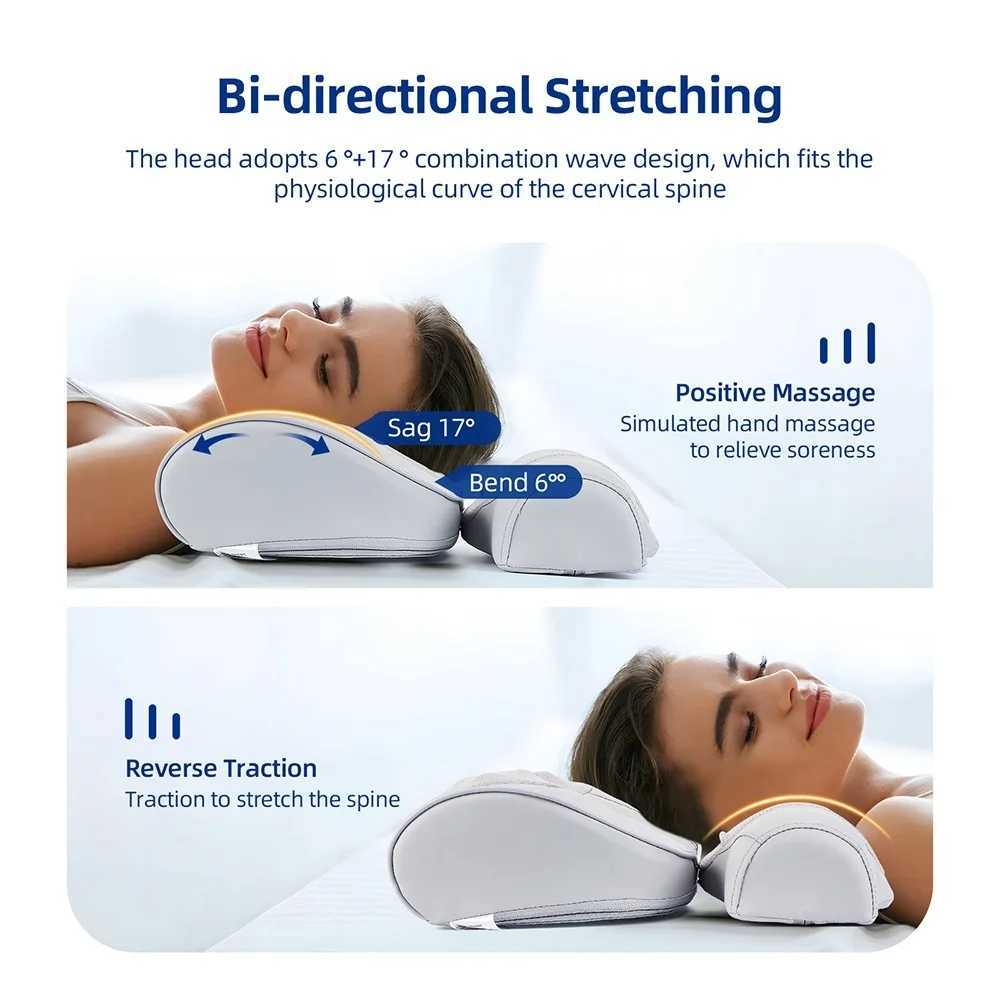 2-in-1 electric neck and back massage pillow waist massage pillow kneading massage pad finger pressure head shoulder massage head W240819