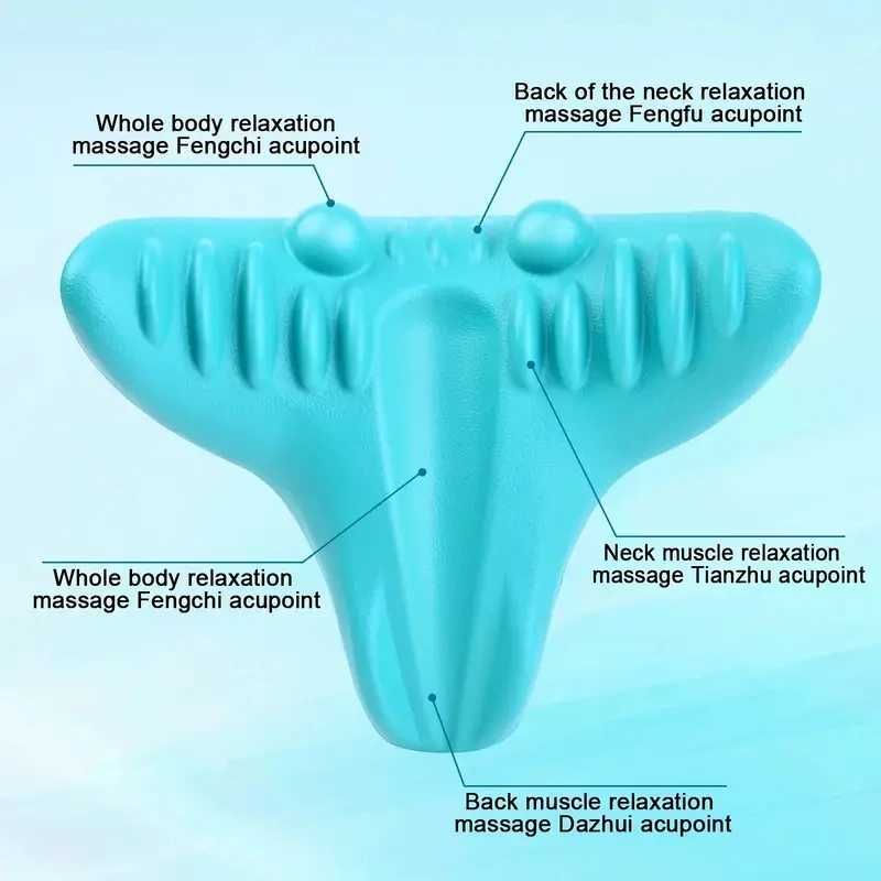 Cervical Massage Pillow Home Portable Gravity Finger Pressure Neck Protection Traction Pillow Sleep Repair Assistance Pillow W240819
