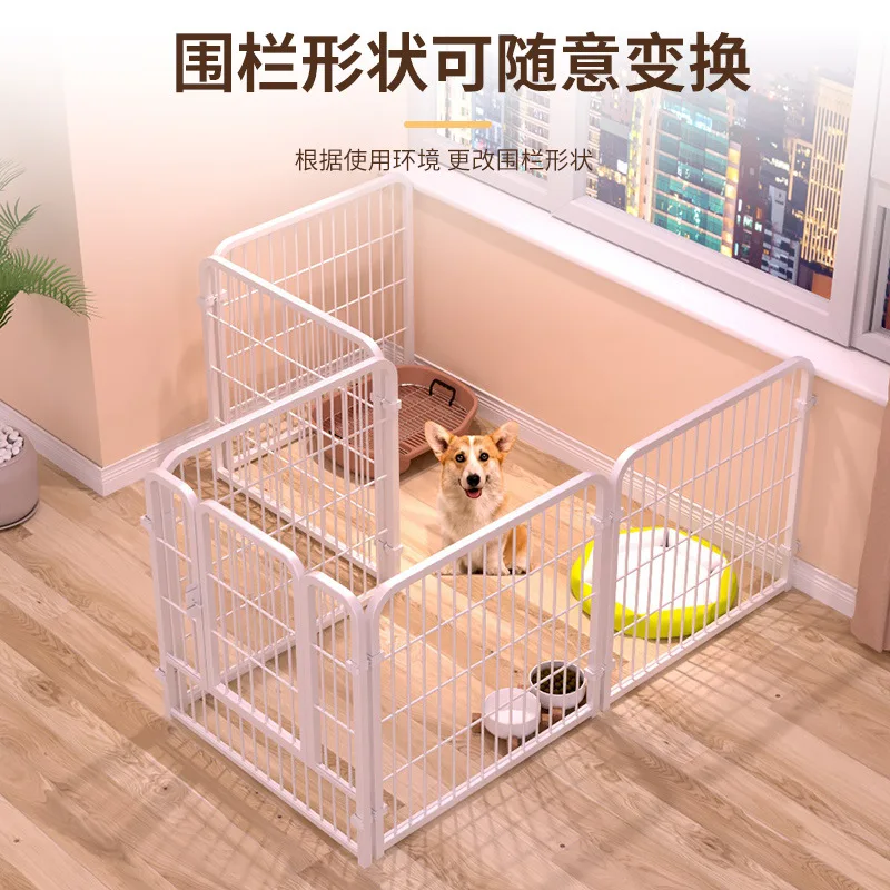 90x 100cm 6Pieces Dog Fence Indoor Pet Fence Large Medium Dog Kennel Small Canine Cage