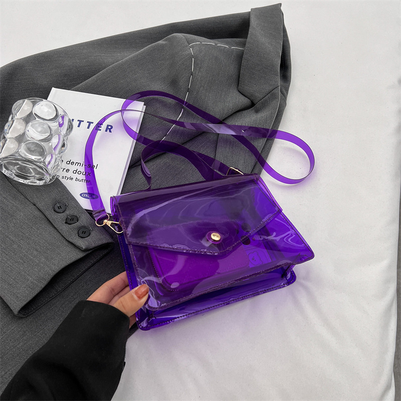 Casual Personalized Women's New Wide Shoulder Strap Small Square Korean Edition Trendy Diagonal Cross Handheld Phone Bag