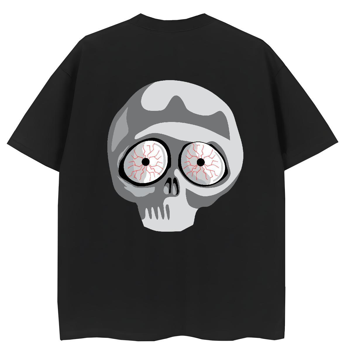 DIY T Shirt For Woman 230g 100% Cotton O-Neck Short Sleeve Casual Daily Wear skull Women Tees Wholesale Oversized L-4XL Top Tees