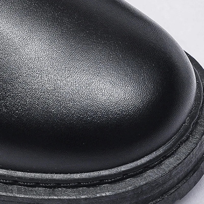 Mens Business Casual Leather Shoes Anti slip Platform Oxford Shoes Lace Black Professional Dress Shoes Mens Derby Shoes Insole Office 241007