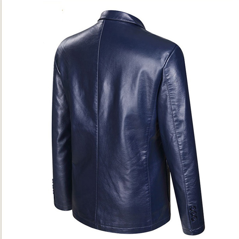 New Fashion Leather Jackets Button Outwear Men's Coats 2024 Spring Autumn PU Jacket Coat Plus Size 5Xl 6Xl 7Xl