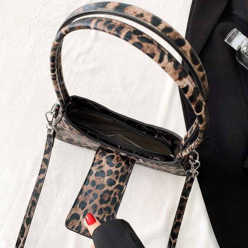 CMM Underarm Bag Leopard Print Womens Bag New Fashion Handbag Versatile Crossbody Single Shoulder Small Bag