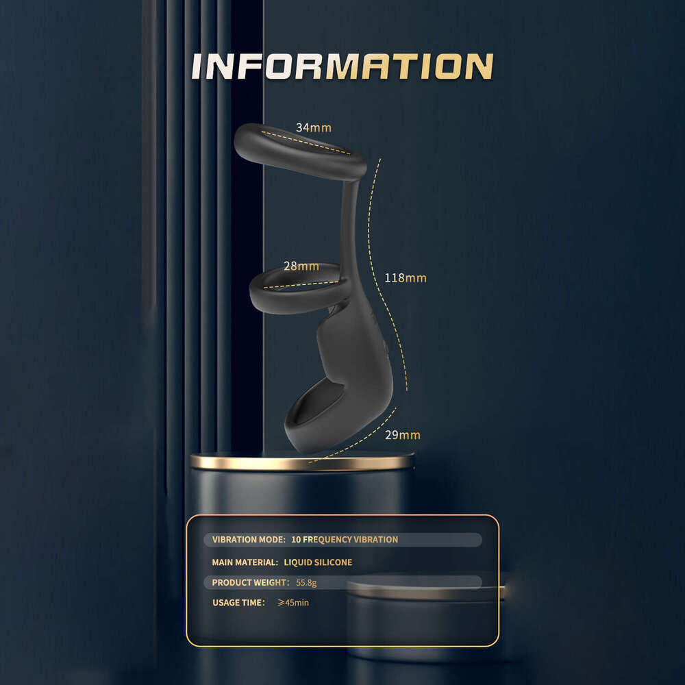 Wireless Remote Vibrating Ring Vibrator Delay Ejaculation Sex Toys for Men Couple ring Dick Sleeve