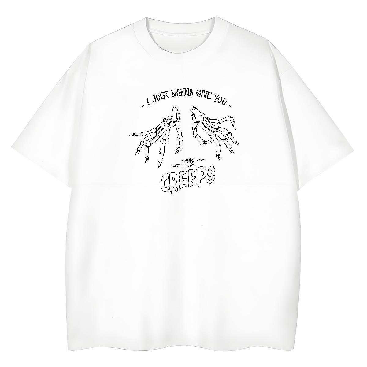 Stylist T Shirts Women 230g Cotton Comfortable High Street Hip Hop skull Women Tees Designer Custom Cartoon Tshirts