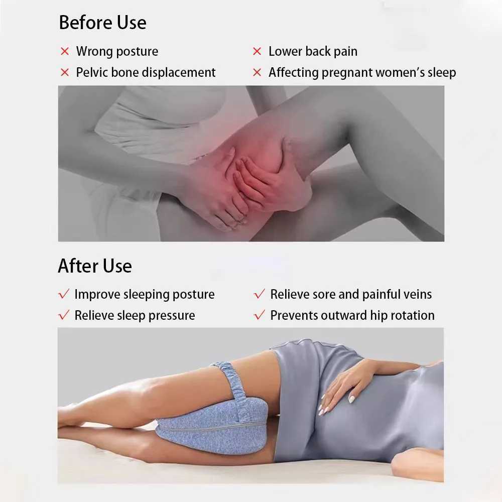 Memory foam leg pillow for adjusting sleep posture foot pad for use on the back buttocks legs knees and for pregnant women to relax their legs W240819