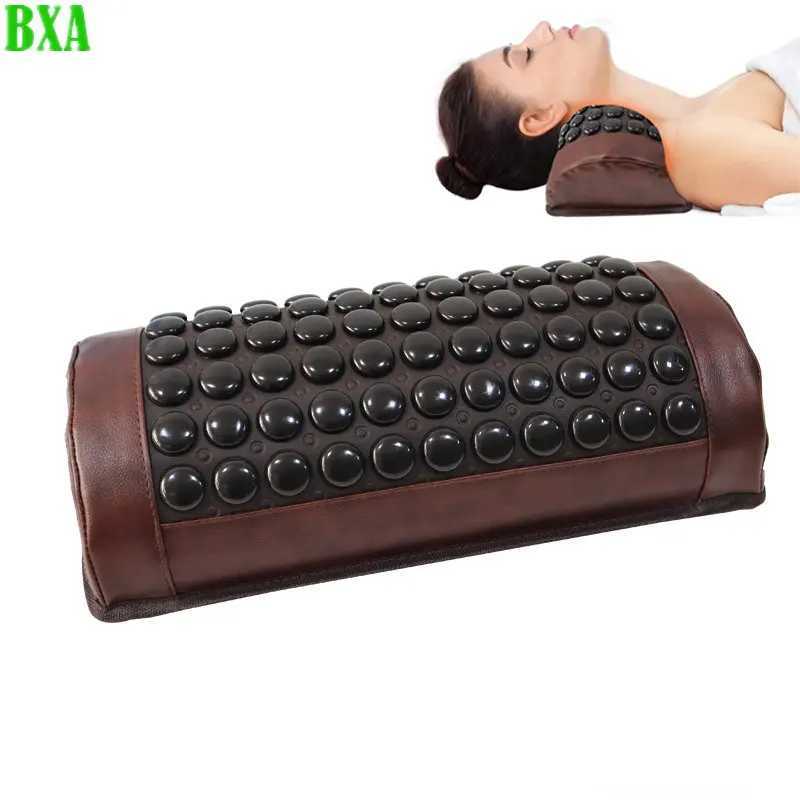 New Jade Electric Stone Massage Pillow with Heating Far Infrared Heating Massage Neck Lifting Used for Spinal Muscle Relaxation W240819