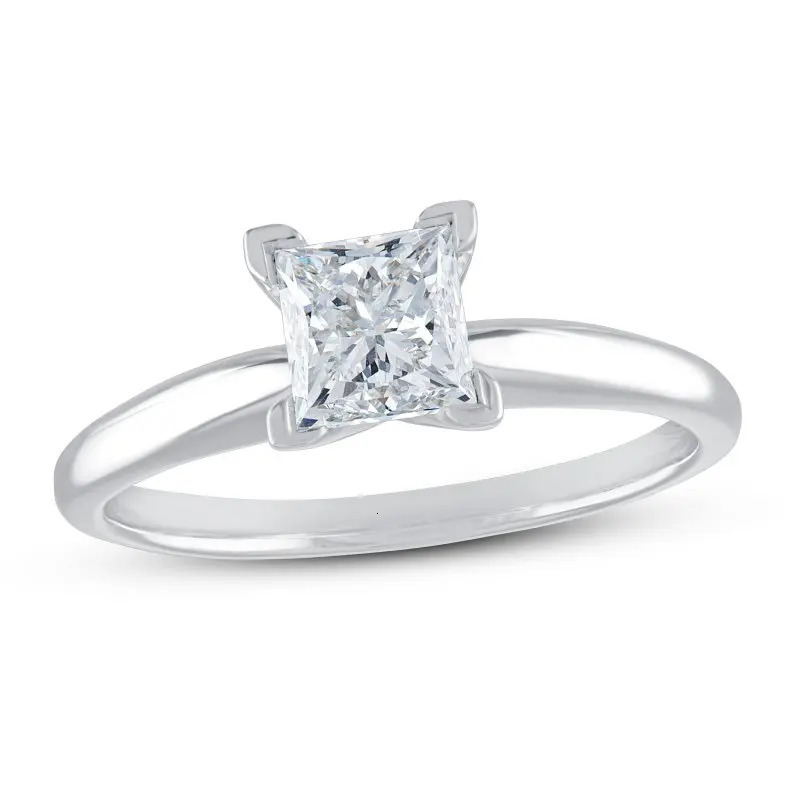 Engagement ring with stone diamond playing cards princess cut white 240929