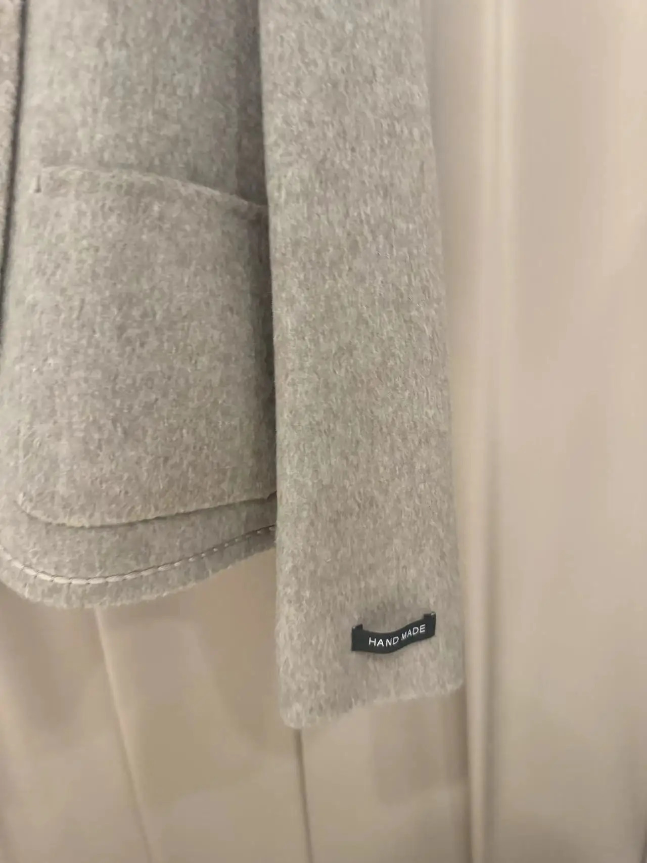 wheat color woolen jacket for women style 2024 autumn and winter cashmere coat short light double faced woolblends 241008