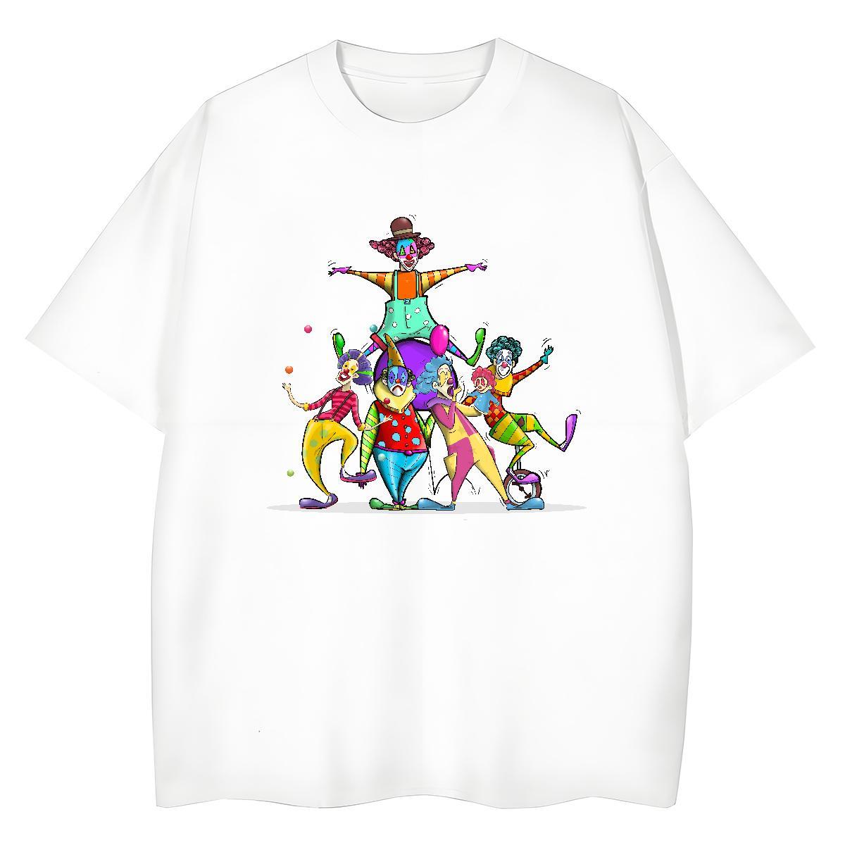 Classic Womens T Shirts 230g Cotton Crew Neck Street Casual portrait Womens Tshirts Lady Anime Print Clothes