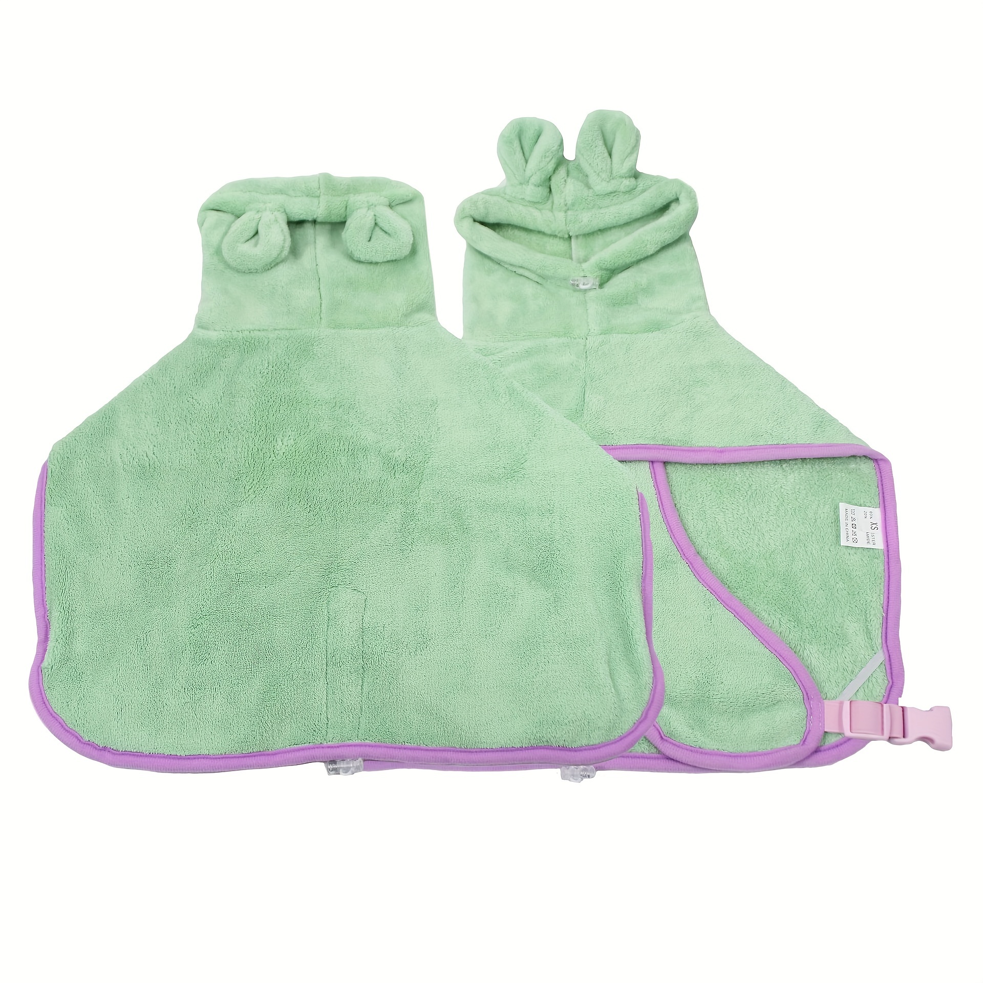 1 piece of pet bathrobe with a hood to keep warm, suitable for cats, small and medium-sized dogs, and dogs