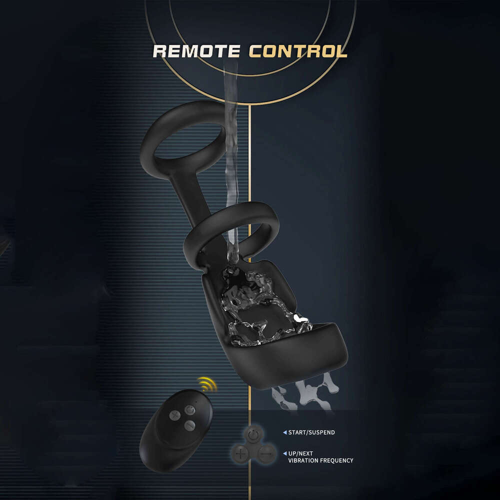 Wireless Remote Vibrating Ring Vibrator Delay Ejaculation Sex Toys for Men Couple ring Dick Sleeve