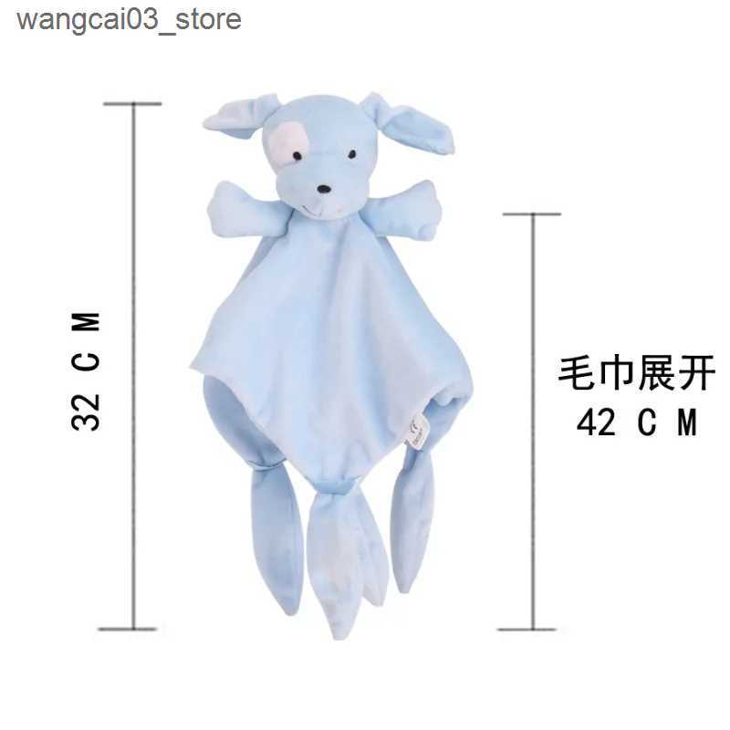 Blankets Swaddling 1pc Baby Cotton Muslin Comfortable Blanket Cute Cat Doll For Infant Kids Sleep Appease Towel Children dog Saliva Scarf L240910