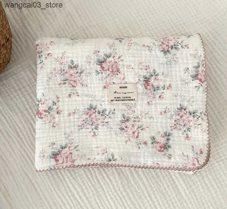 Blankets Swaddling Baby Blanket Newborn Muslin Swaddle Wrap Blankets Summer Cotton Soft Baby Receiving Blanket Infant Sleeping Cover Baby Stuff L24091