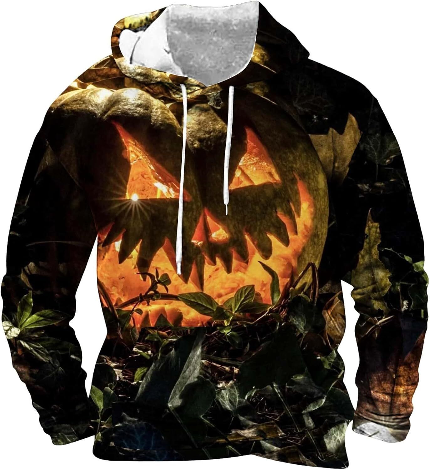 Hoodie for Mens Womens Mens Novelty Theme Pullover Sweatshirts 3D Graphic Halloween Long Sleeve Punk Hoodies Hocus Pocus Scary Sweatshirts Graphic
