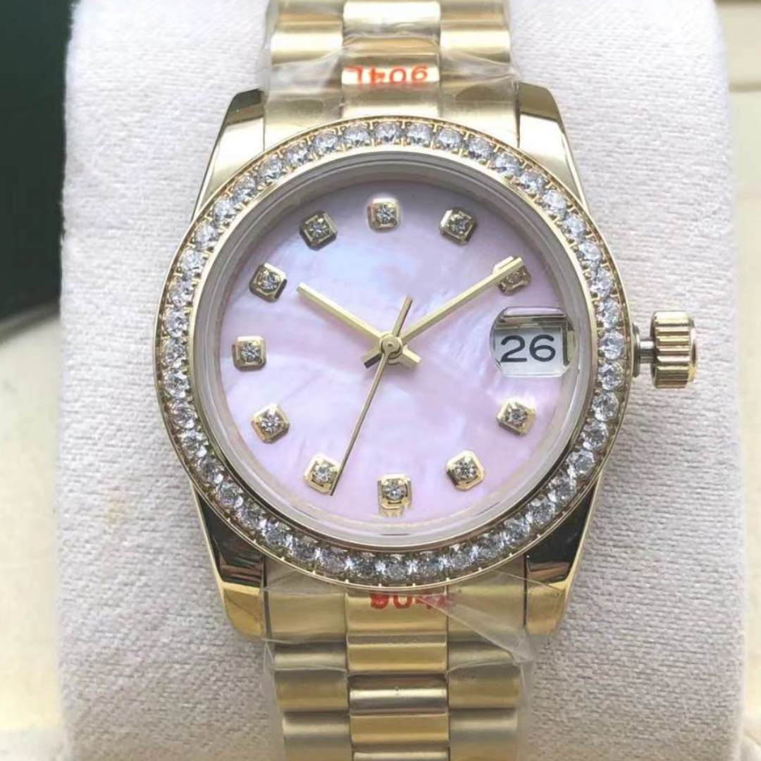 New Ladies Watch Fully Automatic Mechanical Watches 31mm diamond watch Stainless Steel Strap Diamond WristWatch Design Montre de luxe WristWatches