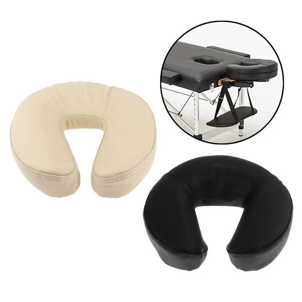 Foam massage table top cradle mat with super soft PU leather cover - head rest pad pillow position head and neck W240819
