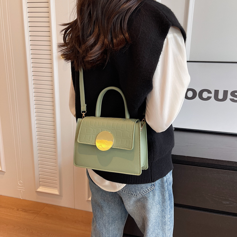 Personalized small square bag new Korean style trendy shoulder casual crossbody bag, fashionable and simple handbag