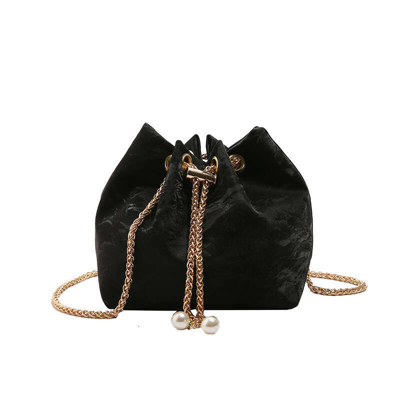 2024 New Chinese style Handheld Bucket with High Quality, Exquisite, Small and Versatile Chain Bag, Single Shoulder Crossbody Bag