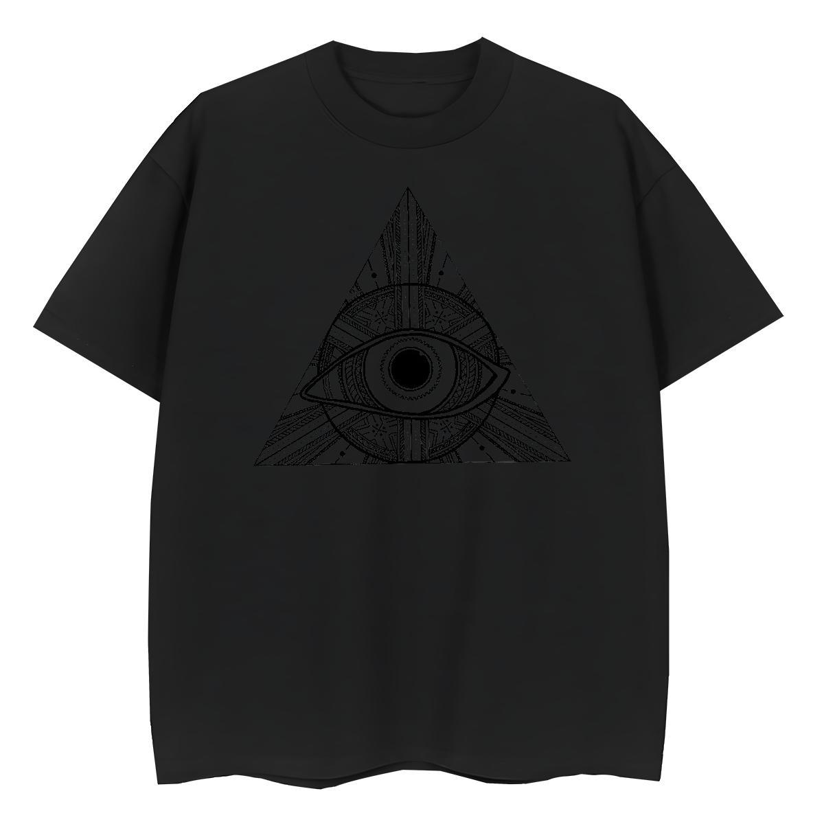 2024 Designer Woman T Shirts 230g Pure Cotton Comfortable High Street Hip Hop eye of the devil Unisex Tshirts Wholesale Cartoon Printing L-4XL Top Tee